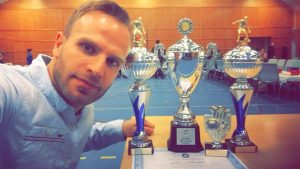 Kaptein for futsallaget Shkodran Dinaj